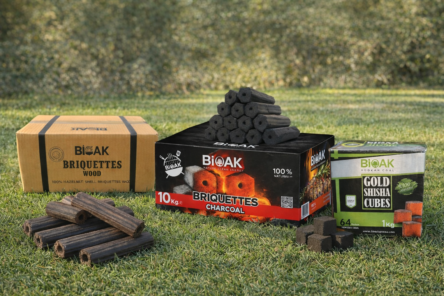 Briket Odun - Briket Mangal Kömürü - Nargile Kömürü